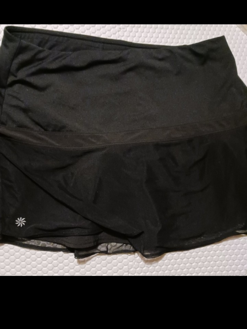 Athleta Black Athletic Skort with Built-In Shorts